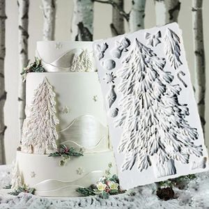 Baking Moulds Christmas Tree Molds Fondant Cake Decorating Tools Silicone Sugarcrafts Chocolate For Cakes Gumpaste Form