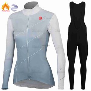 Tracksuits masculinos raudax-long seve conjunto de camisa de ciclismo térmica fece roupas de bicicleta roupas de equitação inverno novo 2022h2421