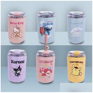 Muggar Thermo Mugs Coffee Sippy Cup Childrens Portable Pocket Tumblers Small and Lovely Class Ladies Water Flaskor 280 ml Partihandel Drop DHAS2