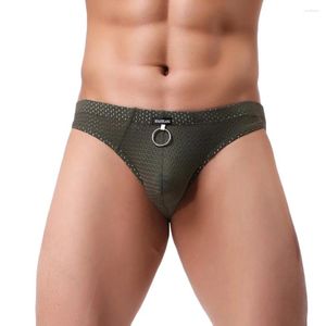 Mutande Slip traspiranti in rete Boxer Sport Uomo sexy Boxer grandi e alti Intimo da uomo Confezione in cotone sotto i pantaloni 2un