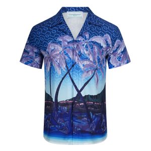 Casa Blanca Shirt Designer Shirts Männer Casa Shorts Grafische T -Shirts T -Shirts Baumwollblau Schwarzes Whirt Outdoor zu Fuß besteigen Casablanc SH 2646