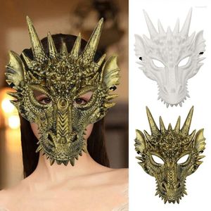 Party Supplies Halloween Face Mask Dragon 4D Cosplay Prop For Kids Teens Anime Masquerade Accessoarer Utför kostymdekorationer