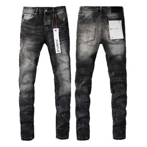 jeans viola jeans firmati per uomo Pantaloni skinny dritti jeans larghi denim europeo jean hombre pantaloni da uomo pantaloni biker ricamo strappato per la tendenza 29-40 J9019