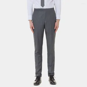 Mäns kostymer 2024 Klänning Pants Korean Style Solid Color Slim Fit Skinny Suit High Quality Business Casual Trousers