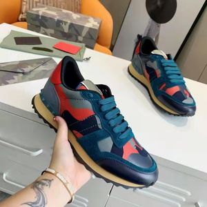 Top VT обувь женщин в Священные Валентины Люксрию дизайнер камуфляж Rockrunner Camo Men Trainers обувь сетки кожа