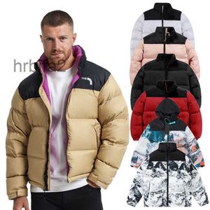 NF Parkas Puffer Noth Yüz Ceket Kadınları Northe Yama Kırmızı Kat Kırmızı Kat Açık Stand Yakası Gevşek Kalın Nakış Mektubu Fermuar Sıcak Katlar Outwewdfa WDFA