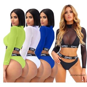 En yeni seksi 3pcs/setler mektup örgü yelek kadın bikini set mayo plaj kıyafeti mayo yüzme kostümleri ggitys kanalları Burburingys 4apt