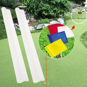 Supporti per l'allenamento del golf Inserti per tubi bandiera sostitutivi da 35,5 cm con fori per la realizzazione di tubi per cucire