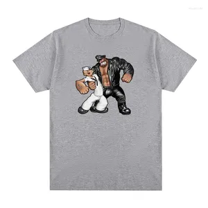 Finlandiya'dan Men's T Shirt Tom Tom Gurur T-Shirt Erkek LGBT Eşcinsel Gökkuşağı Pamuk Erkekler Gömlek Tee Tshirt Kadın Üstleri