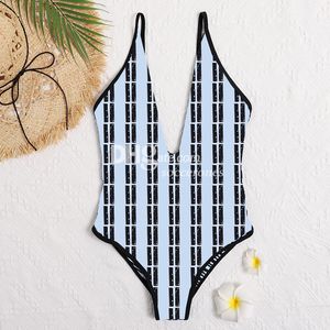 Designer Bikini Ställer in sexig badkläder Halter One Piece Swimsuit Bathing Luxury Tryckt badkläder utomhuspool Beach Party Bikinis