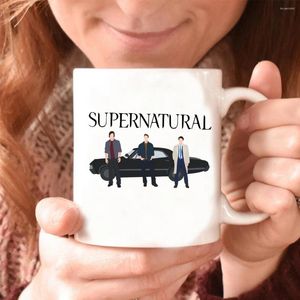 Muggar Supernatural Coffee Mug Winchester Family Cup TV -show Tea Sam Dean Castiel Crowley Bobby Charlie