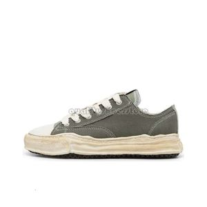 Najlepszy projektant Maison Mihara Yasuhiro Oryginalny Sole Low Cut Canvas SH for Men Miharayasuhiro Toe Cap Sneaker Męs