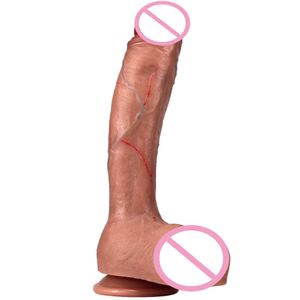 Dildos Dongs Super Soft Meat High Simulation Penis Kvinnlig onani enhet Vuxen Sexprodukter