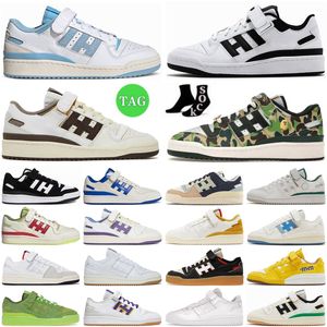 Forum 84 Low Casual Shoes White Silver Pebble 30th Anniversary Green Blue Camo Branch Brown Shadow Navy UNC Candy Cane red Collegiate Royal Wonder l1UA#