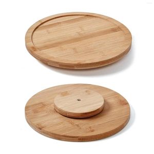 Kitchen Storage Turntable Tray Display Rotating Bread For Countertop Table Decoration