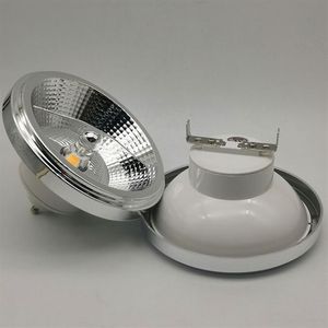 LED-Down-Lampe, warm-kaltweiße Beleuchtung, dimmbar, AR111, eingebetteter COB-LED-Strahler, 12 W, GU10, Deckenleuchte, ES111, AC85–265 V, DC12V285C