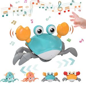 Indukcja dzieciak Escape Crab Octopus Playing Toy Baby Electronic Pets Musical Toys Educational Toddler Moving Toy Prezenta