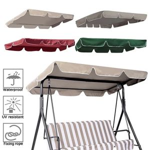 210D Waterproof Swing Cover Swing Chair Top Rain Cover Rain-Proof Seat Cover Outdoor Garden Courtyard Swing Chair Dust Cover 240122