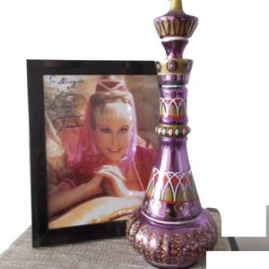 Dekoobjekte Figuren Dekoobjekte Figuren Jeannie Bottle Mirrored Rich Purple I Dream Of Genie Draca Resin Handicraf Dh9Ov