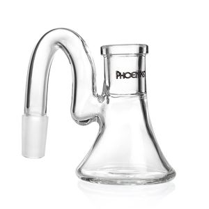 Glas-Aschefänger, Wasserpfeifen, 90 Grad, 14 mm/18,8 mm, Aschefänger, Glasbong-Wasserfänger, dicker, klarer Pyrex-Bubbler