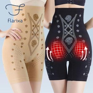 Women's Panties Flarixa High Waist Shaping Slimming Underwear Postpartum Tummy Control Shorts Negative Ion Body Shaper