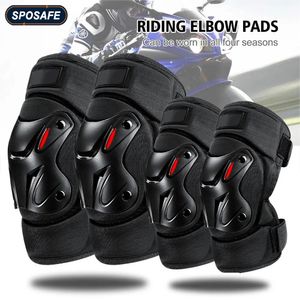 1Pair Motorcykel knäarmbågskuddar Antidrop och andningsbar racing offroad för utomhussport Vindtät skydd 240130