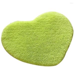 Carpets Love Heart Mat Polyester Carpet Hairy Artificial Fur Faux Floor Plain Fluffy Soft Area Rug Tapetes For Home Bathroom