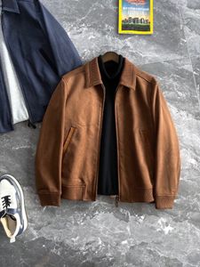 Mensjackor Spring Loro Woven Suede Lapel Jackets Piana