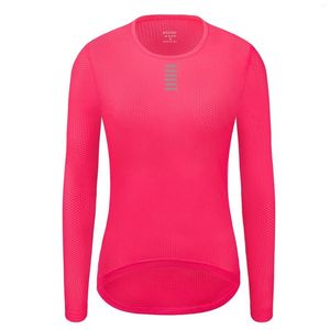 Racing Jackets Women's Bike Base Layer Long Sleeves Cycling Shirt Undershirt Quick Dry Runing Sport Underwear Jersey