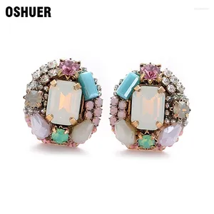 Stud Earrings OSHUER Korean Style Cute For Women Fashion Sweet Femme Brinco Wholesale Jewelry