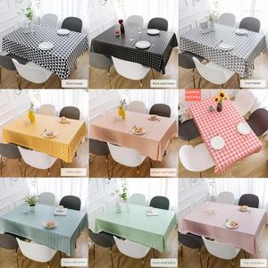 Table Cloth Woven PVC Waterproof Oilproof Dining Tablecloth Kitchen Decorative Rectangular Coffee Cuisine Party Cover Map