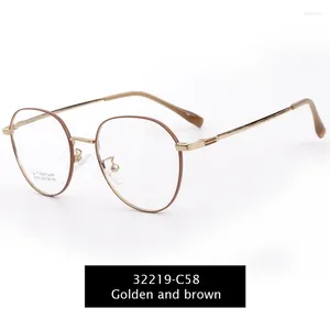 Güneş Gözlüğü Çerçeveleri Fabrika Doğrudan Satış Titanyum Retro Yuvarlak Moda Metal Göz Göz Glasse Optik