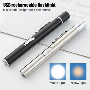 Taschenlampen, USB wiederaufladbar, 2 Modi, LED-Taschenlampe, Clip, lustiger Katzenjäger, Spielzeug, Stift, Mini-Licht, tragbare Lampe, Visierzeiger