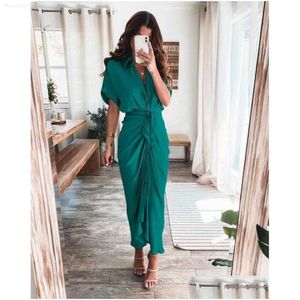 Casual Dresses Retail Women Shirt Designer Commuting Plus Size S3xl Long Dress Fashion Forged Face Clothing Drop Delivery Apparel Wom 6105