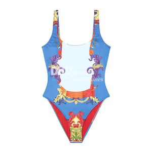 Vintage bedruckte Bikinis, sexy Designer-Bademode, einteiliger Badeanzug, niedrige Taille, Badebekleidung zum Surfen, Tauchen