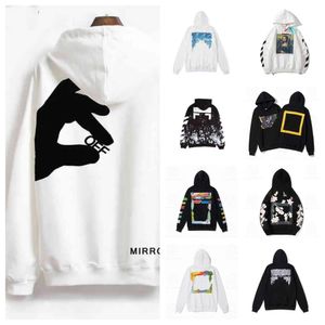 Offs White Designer Mens Fashion Hoodies Print Print OW Brand Brand Sweatshirt مصممي نسائي كبير الحجم وايت XW