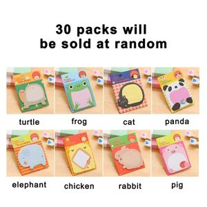 30 Packs Animal Shaped To Do List Office Home Gifts Supplies School Cute Cartoon Kid Student Sticky Notes Fun Roommates Memo Pad 240122