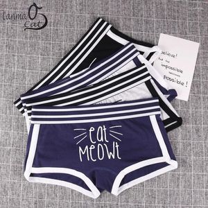 Calcinha feminina calças curtas mulheres boyshorts engraçado impressão boxer ss para roupa interior de algodão confortável shorts pant