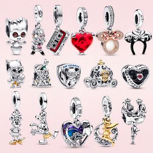 Herocross Sterling Sier Tinker Bell Celestial Night Charm Bead Mouse Fit braccialetto originale gioielli da donna