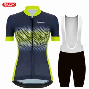 Men's Tracksuits 2023 Womens Summer Cycling Jersey Suit Breathab Quick-Dry Mountain Bike Road Riding Clothes Anti-UV Maillot Ciclismo MujerH2421