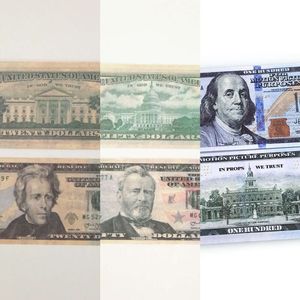 3 pacotes Novo Partido de Notas de Dinheiro Falso 10 20 50 100 200 Dólar Americano Euros Libra Notas Inglesas Adereços de Barra de Brinquedo Realista Copiar Moeda FilmeXGFO5DH2GMQJ