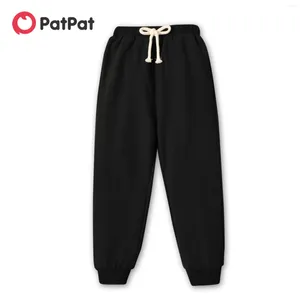 Pantolon patpat bahar ve sonbahar toddler çocuk düz renk harem pantolon sıradan joggers sportif eşofman