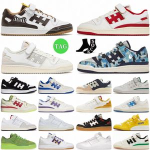 디자이너 신발 포럼 84 Low White Silver Pebble 30 주년 기념 Green Blue Camo Branch Brown Shadow Navy Candy Cane Collegiate Royal Wonder 남성 여성 캐주얼 신발