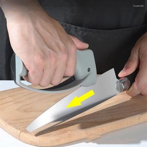 Andra knivtillbehör Manual Sharpener Kitchen Sharping Tool för alla knivar Bekväma snabba multifunktionshavare