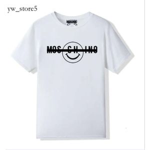Moschino T-shirt Designer wysokiej jakości męskie damskie bawełniane koszulki Męskie i damskie Crewneck krótkie rękawie Tshirt moda Modna koszula z krótkim rękawem 454