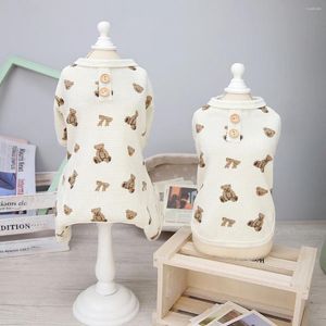 Dog Apparel Pet Vest Home Clothes For Small Dogs Puppy Spring Summer Bear Four Legged Jumpsuit Pets Costume Perros