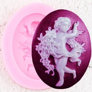 Backformen Tänzerin Engel Silikonformen Seife Harz Tonform DIY Baby Party Fondant Kuchen Dekorieren Werkzeuge Süßigkeiten Schokolade Rollfondant