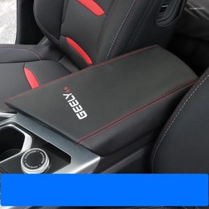 Organizador de carro para geely tugella xingyue fy11 2024-2024 estilo interior apoio de braço anti-sujo almofada capa adesivo acessórios de couro lhd