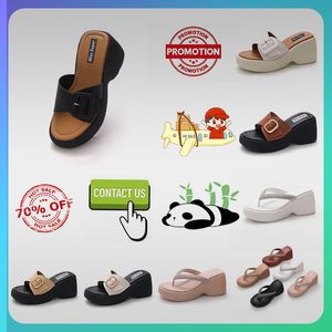 Designer Platform High rise thick soled PVC slippers summer sliders men women rainbow slides memory sandals soft thick cushion slipper cloud slide indoor