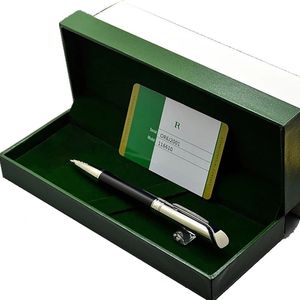 Luxury Christmas Gift Rlx Metal Grid Ballpoint Pen Stationery Supplies Writing Smooth With Box Package 240124